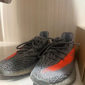 Adidas Yeezy Boost 350 V2 Gray with Orange Stripe